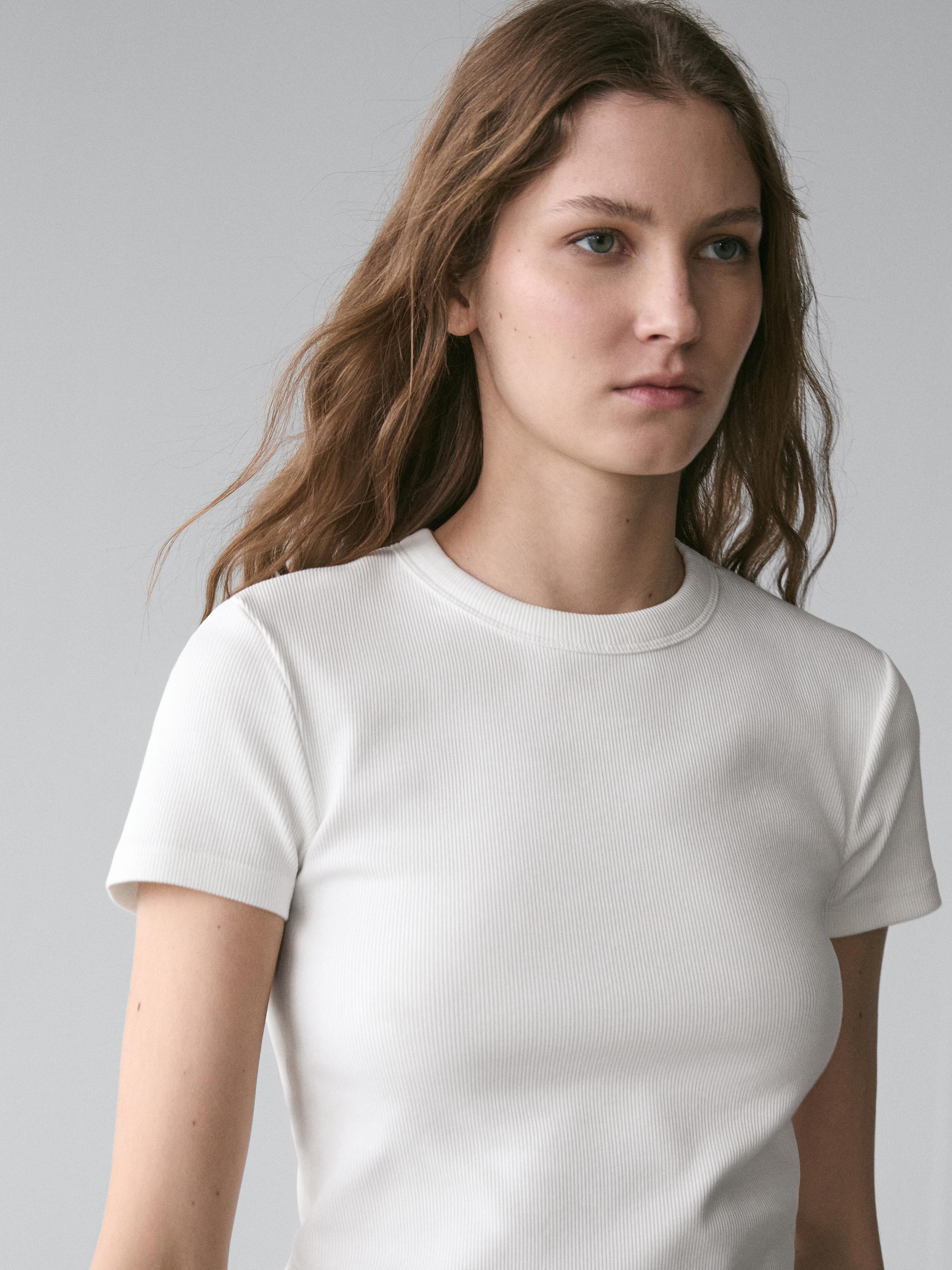 T-shirt manches courtes bord-côte heavy weight